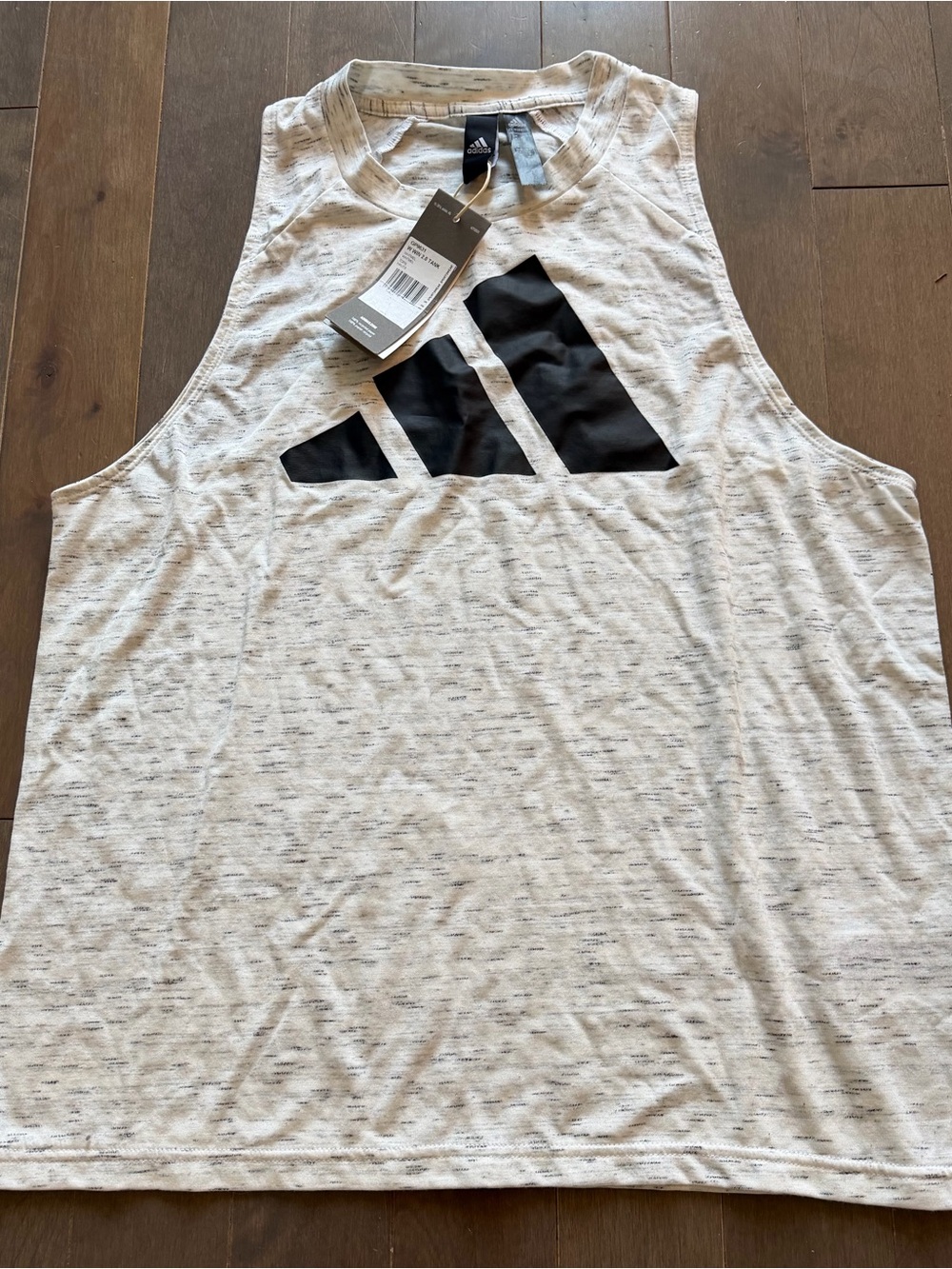 adidas Women’s grey Heather Logo  Tank Top